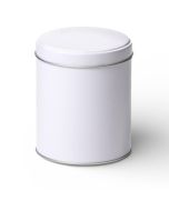 Bote Metálico Redondo Ancho Blanco portada