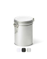 Bote metálico cierre hermético grande