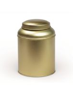 Bote Metálico Dorado XL con Tapa en Forma de Cúpula portada