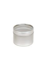 Bote metálico 250 ml con ventana