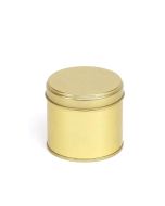 Bote metálico dorado