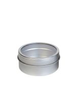 Botecito metálico magnético con ventana