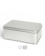 Caja metálica rectangular portada