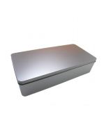 Caja metálica XL rectangular tapa bisagra