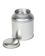 Bote metálico con tapa cúpula - Grande