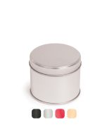 Envase metálico redondo tapa presión