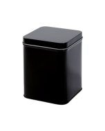 Caja metal cuadrada negra 200 gr