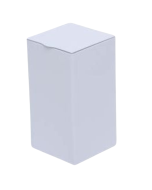 Envase metálico cuadrado 100 gr blanco