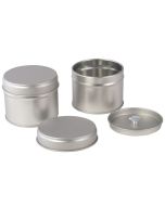 Mini latita redonda con doble tapa