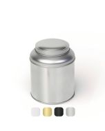 Bote Metálico Grande con Tapa en Forma de Cúpula portada